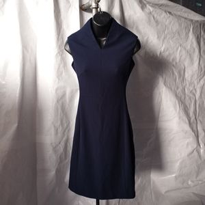 M.M. LAFLEUR Navy Sheath Dress